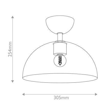 Alora Mood - Deckenleuchte JUDE 1xE27/60W/230V d 30,5 cm Messing