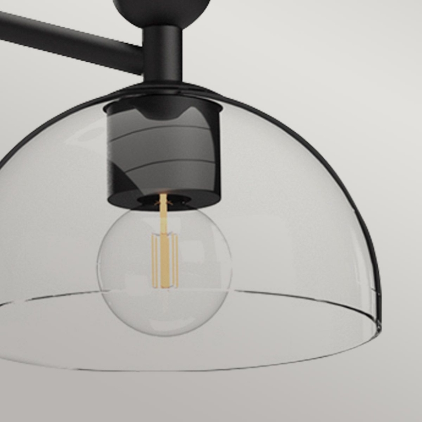 Alora Mood - Stangen-Pendelleuchte JUDE 3xE27/60W/230V schwarz