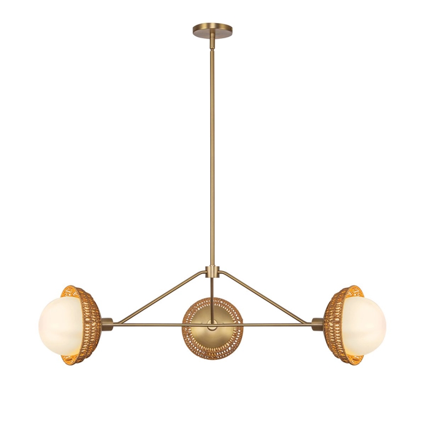 Alora Mood - Pendelleuchte mit Stange PERTH 3xE14/40W/230V goldfarben