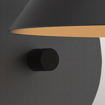 Alora Mood - Wandleuchte REMYCK 1xE27/60W/230V schwarz