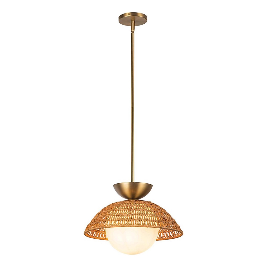 Alora Mood - Pendelleuchte mit Stange PERTH 1xE27/60W/230V Ø 37,5 cm goldfarben