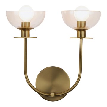Alora Mood - Wandleuchte SYLVIA 2xE14/40W/230V goldfarben