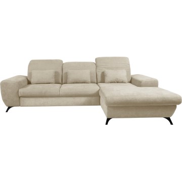 ALTA Polsterecksofa mit Schlaffunktion und Stauraum, L-Form, rechts, Beige