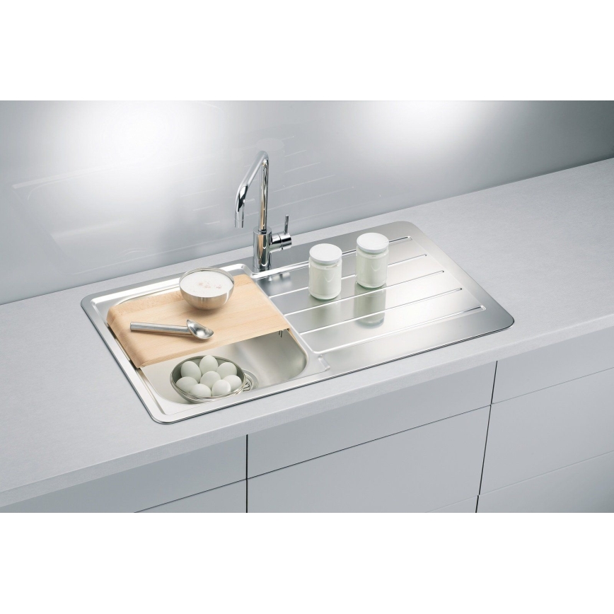 ALVEUS 1065560 - Küchenspüle LINE 86 x 50 cm Edelstahl/satiniert