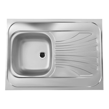 ALVEUS 1095618 - Küchenspüle CLASSIC 80x60 cm mattstahl/satin ohne Rand, drehbar