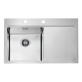 ALVEUS 1103610 - Spülbecken PURE 79x52,5 cm satin, links