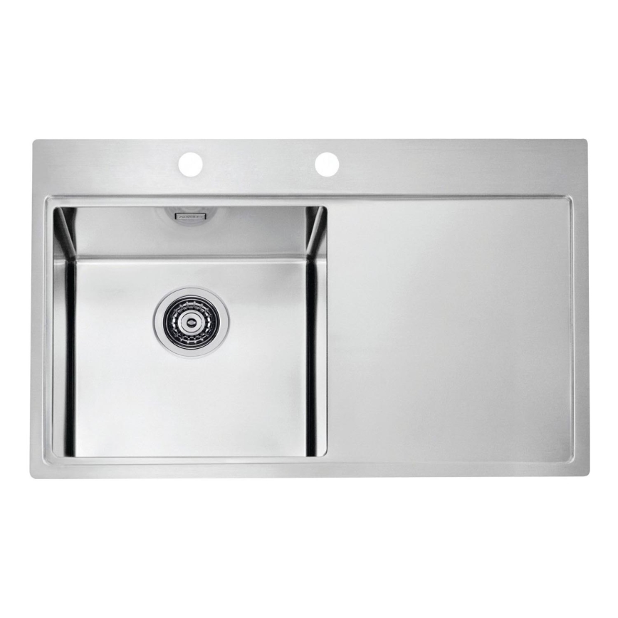 ALVEUS 1103610 - Spülbecken PURE 79x52,5 cm satin, links