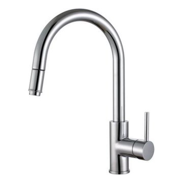 ALVEUS 1129021 - Spültischarmatur mit ausziehbarer Brause DELOS 38 cm Hochglanzchrom