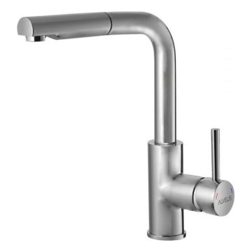 ALVEUS 1135366 - Spültischarmatur mit ausziehbarer Brause SARA 29,7 cm Satin