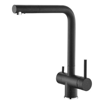 ALVEUS 1139808 - Wasserhahn/Armatur AGUILA 33,3 cm Granit/schwarz
