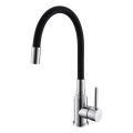 ALVEUS 1144427 - Wasserhahn/Armatur mit flexiblem Arm MINTAS 34 cm Messing/glänzendes Chrom/schwarz