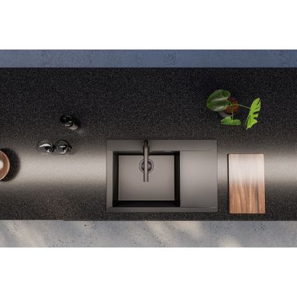 ALVEUS 1149305 - Küchenspüle PURE 79x51,5 cm Granit/schwarz