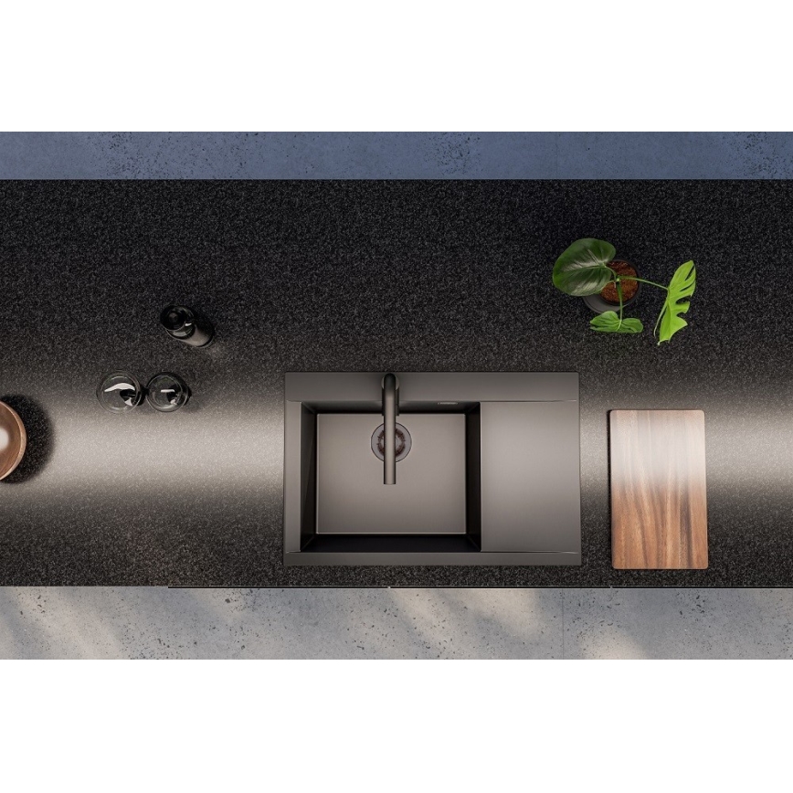 ALVEUS 1149305 - Küchenspüle PURE 79x51,5 cm Granit/schwarz