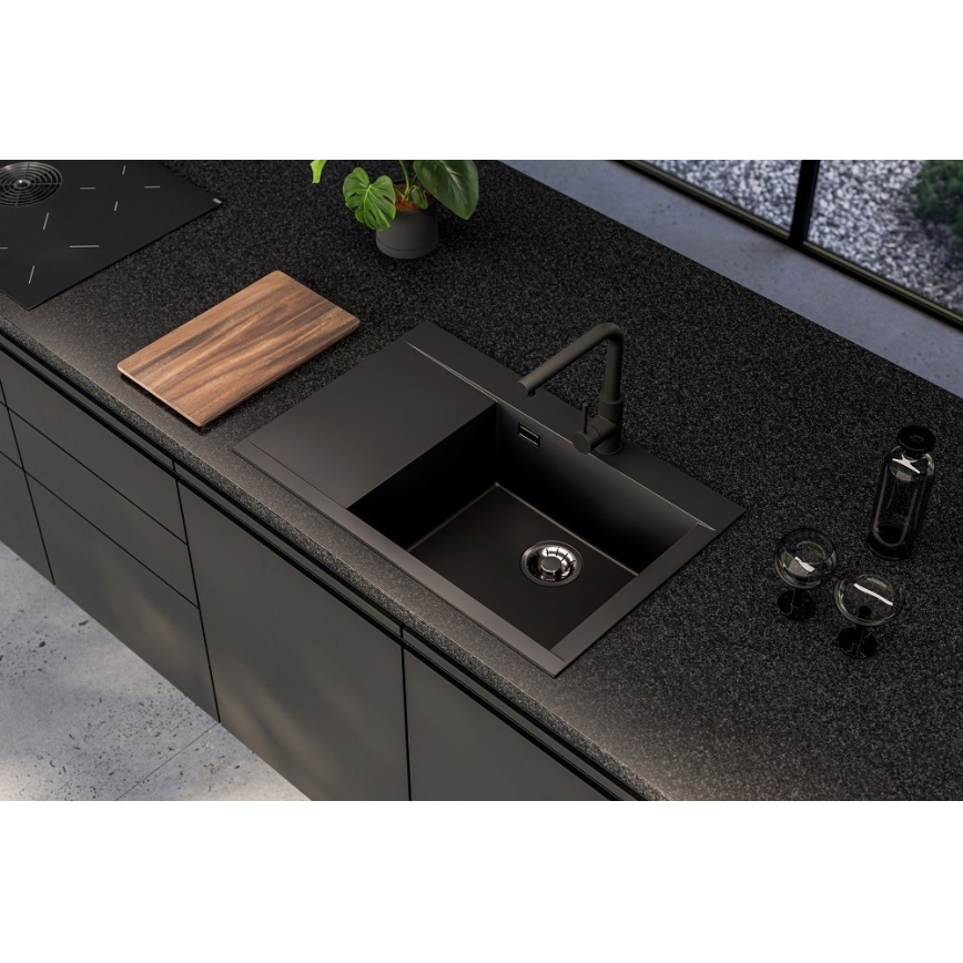 ALVEUS 1149502 - Küchenspüle PURE 79x51,5 cm Granit/Anthrazit