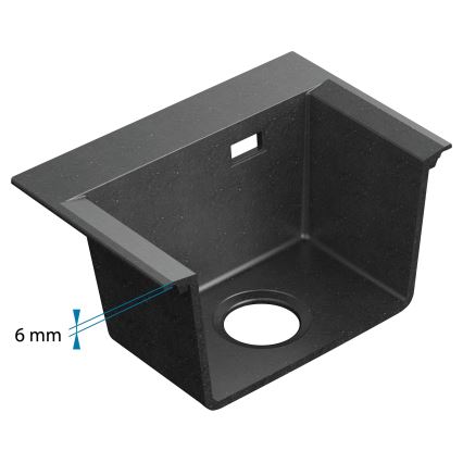 ALVEUS 1149504 - Küchenspüle PURE 79x51,5 cm Granit/Schwarz