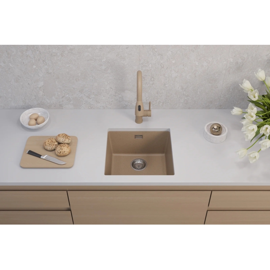ALVEUS 1150047 - Küchenspüle OMNI 45x45 cm Granit/Beige