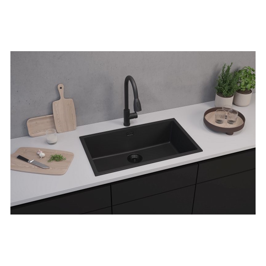 ALVEUS 1150064 - Spülbecken OMNI 75x45 cm Granit/schwarz