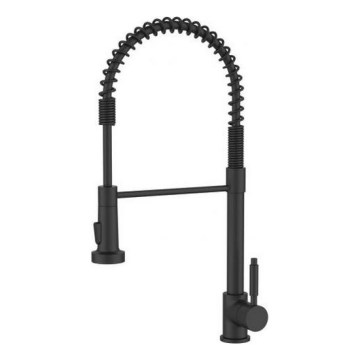 ALVEUS 1150887 - Wasserhahn/Armatur mit flexiblem Arm und Sprühvorrichtung URBAN 47,1 cm Edelstahl/schwarz