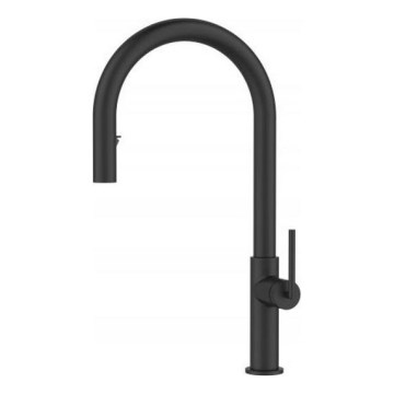 ALVEUS 1150895 - Wasserhahn/Armatur mit ausziehbarer Sprühvorrichtung ORION 44,2 cm schwarz