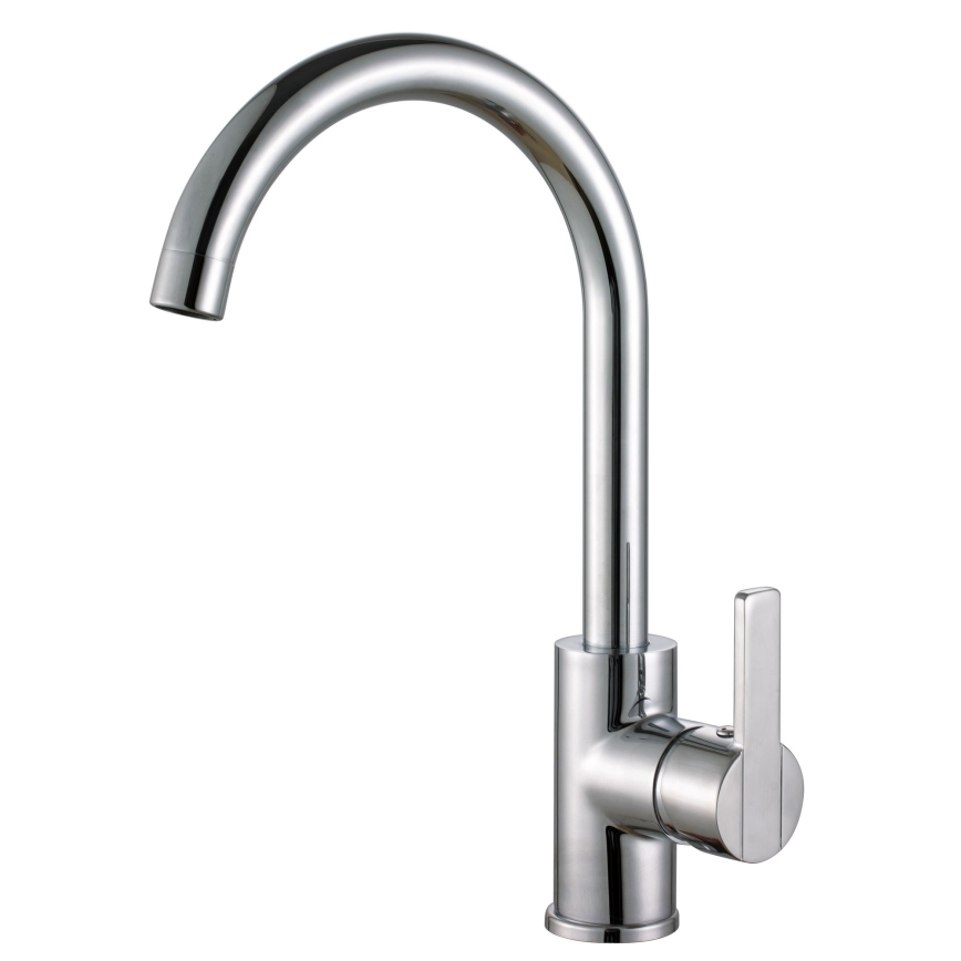 ALVEUS SET0026 - Küchenspüle LINE 79x50 cm + Mischbatterie TONIA 29,5 cm satin/glänzendes Chrom
