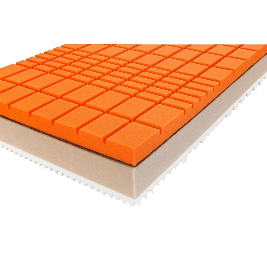 Ambiamo - Schaumstoffmatratze URANOS 2 120x200 cm mit Kokosfaser