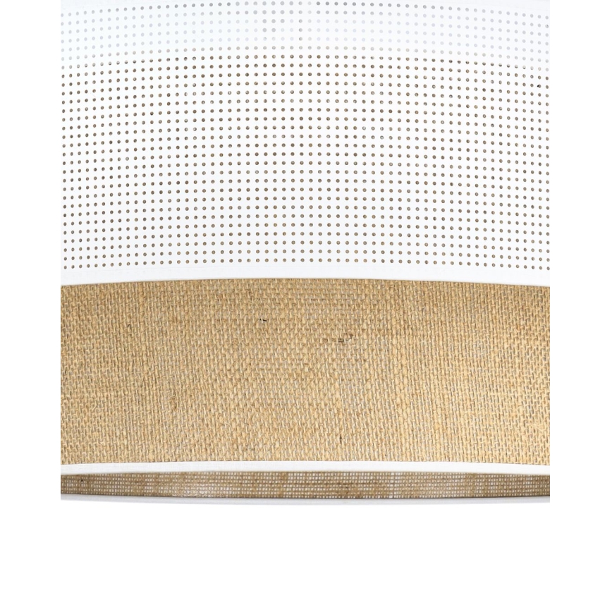 Anbau-Deckenleuchte BORHO 1xE27/60W/230V Ø 50 cm weiß/jute