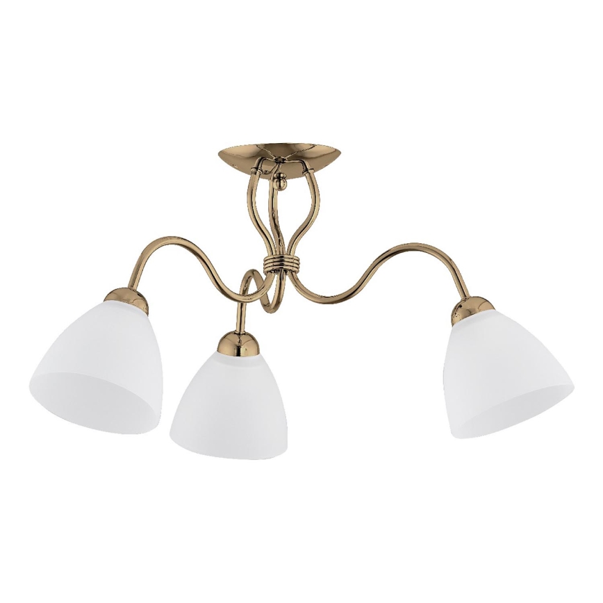 Anbauleuchte ARIEL 3xE27/15W/230V golden