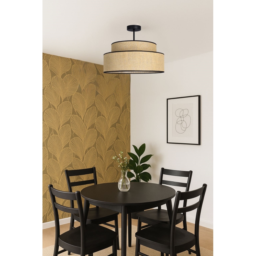 Anbauleuchte BOHO 1xE27/60W/230V beige