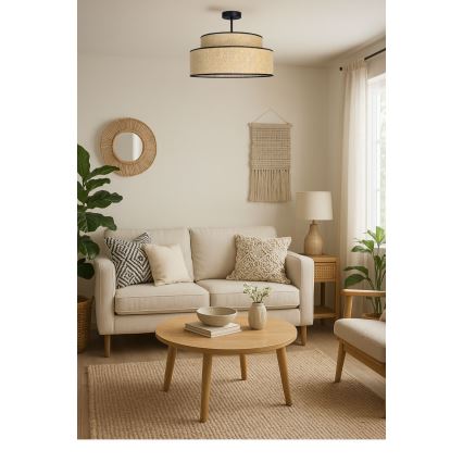 Anbauleuchte BOHO 1xE27/60W/230V beige