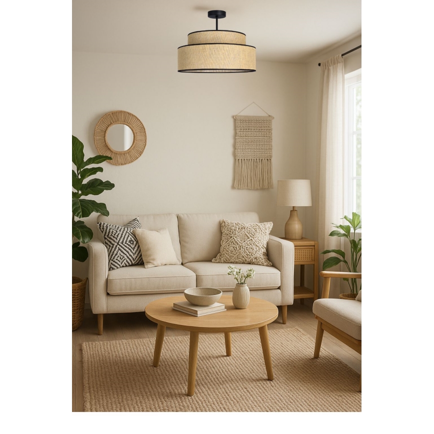 Anbauleuchte BOHO 1xE27/60W/230V beige