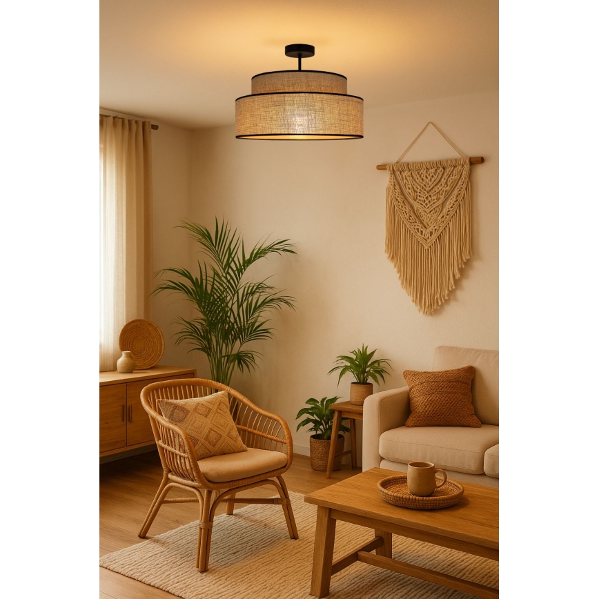 Anbauleuchte BOHO 1xE27/60W/230V beige