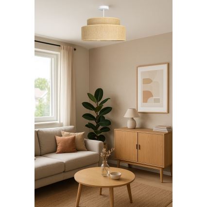 Anbauleuchte BOHO 1xE27/60W/230V beige
