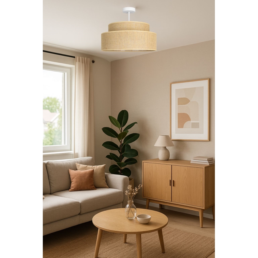 Anbauleuchte BOHO 1xE27/60W/230V beige