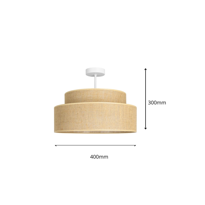 Anbauleuchte BOHO 1xE27/60W/230V beige