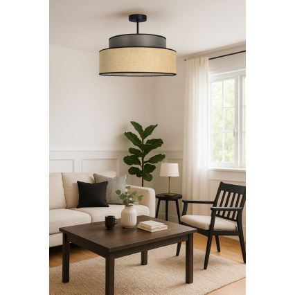 Anbauleuchte BOHO 1xE27/60W/230V braun/beige