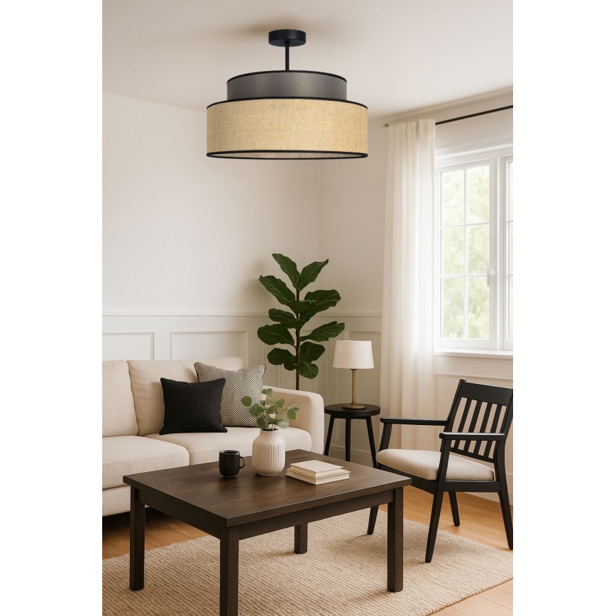 Anbauleuchte BOHO 1xE27/60W/230V braun/beige