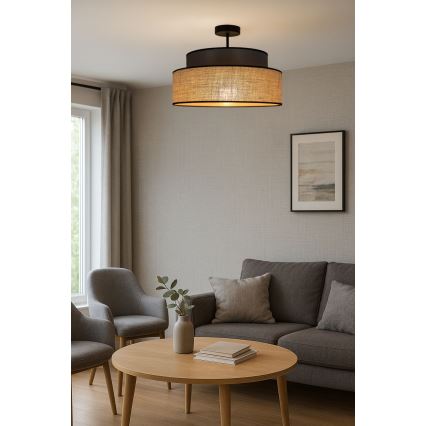 Anbauleuchte BOHO 1xE27/60W/230V braun/beige