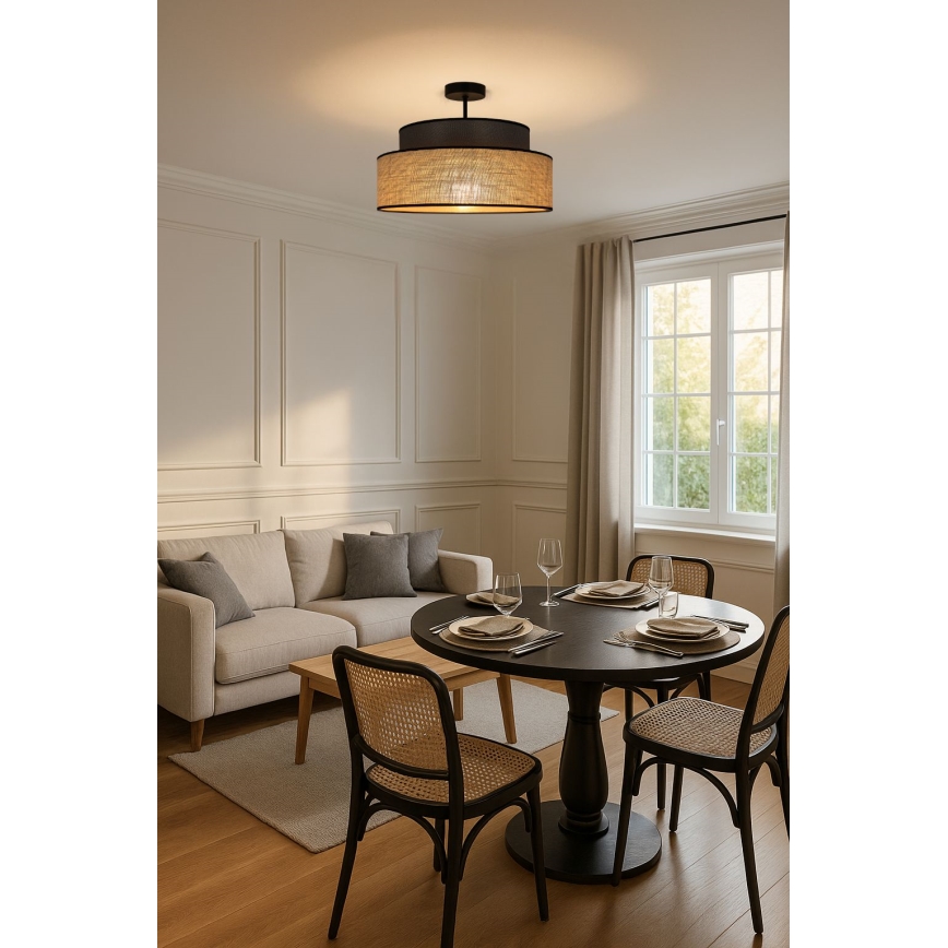 Anbauleuchte BOHO 1xE27/60W/230V braun/beige