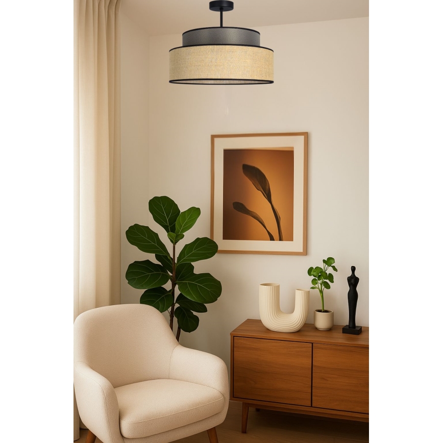 Anbauleuchte BOHO 1xE27/60W/230V braun/beige