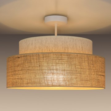 Anbauleuchte BOHO 1xE27/60W/230V cremefarben/beige