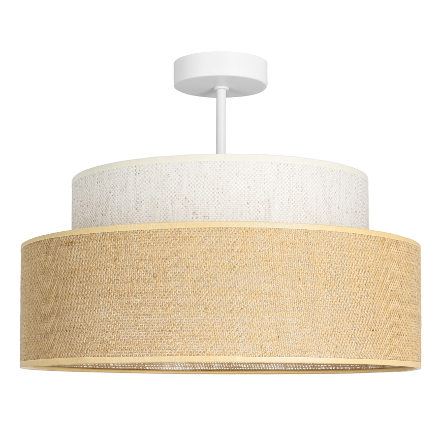 Anbauleuchte BOHO 1xE27/60W/230V d 40 cm cremefarben/beige