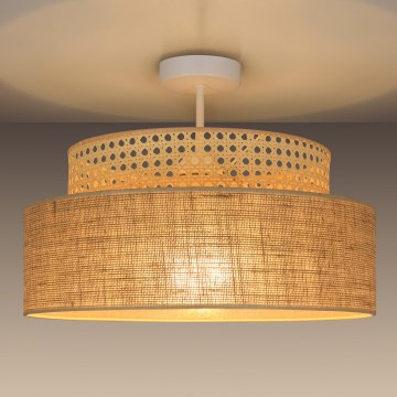 Anbauleuchte BOHO 1xE27/60W/230V Rattan