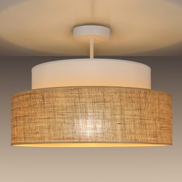 Anbauleuchte BOHO 1xE27/60W/230V weiß/beige