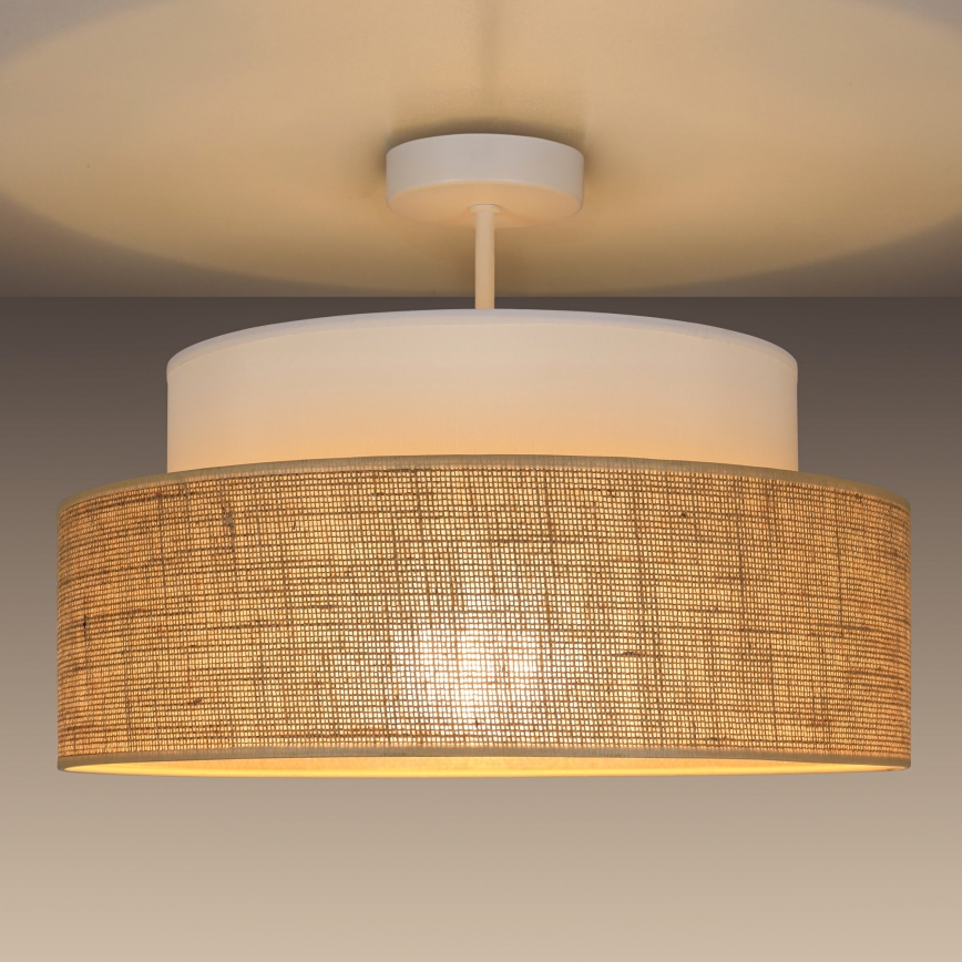 Anbauleuchte BOHO 1xE27/60W/230V weiß/beige