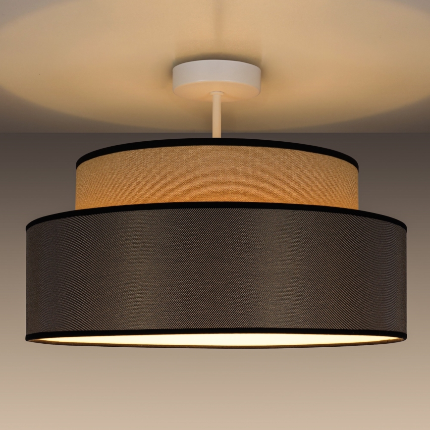 Anbauleuchte GRACE 1xE27/60W/230V beige/braun