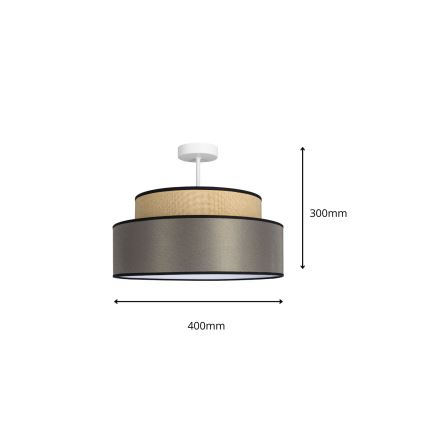 Anbauleuchte GRACE 1xE27/60W/230V beige/braun