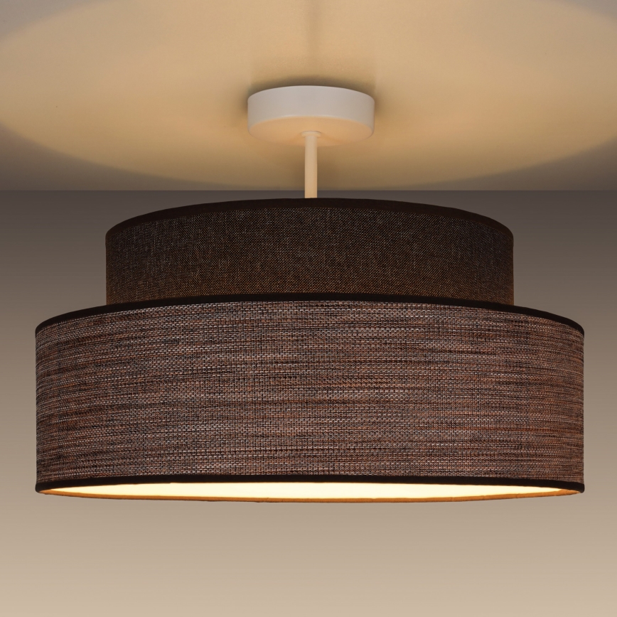 Anbauleuchte GRACE 1xE27/60W/230V braun/beige