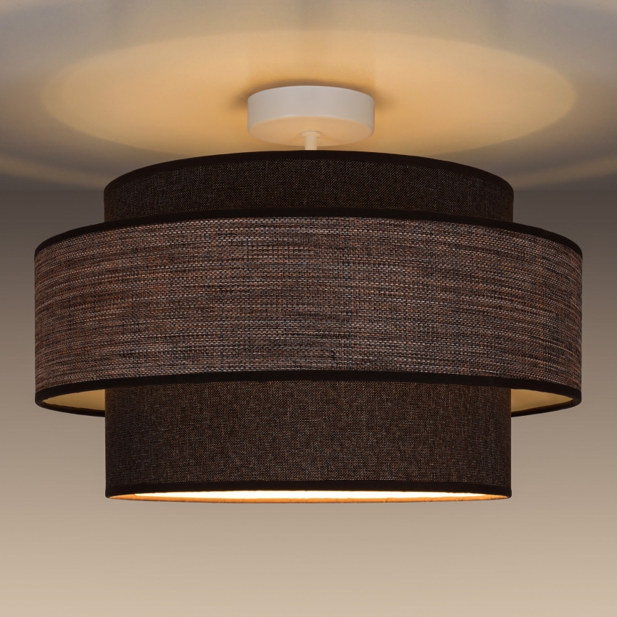 Anbauleuchte GRACE 1xE27/60W/230V braun/beige