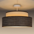 Anbauleuchte GRACE 1xE27/60W/230V d 40 cm cremefarben/braun