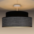 Anbauleuchte GRACE 1xE27/60W/230V d 40 cm schwarz/grau